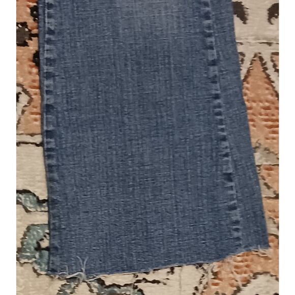 Women Flare Jeans Size 11 Mid Rise Stretch Denim 31"x28.5" SO Wear It Declare it - Picture 6 of 10